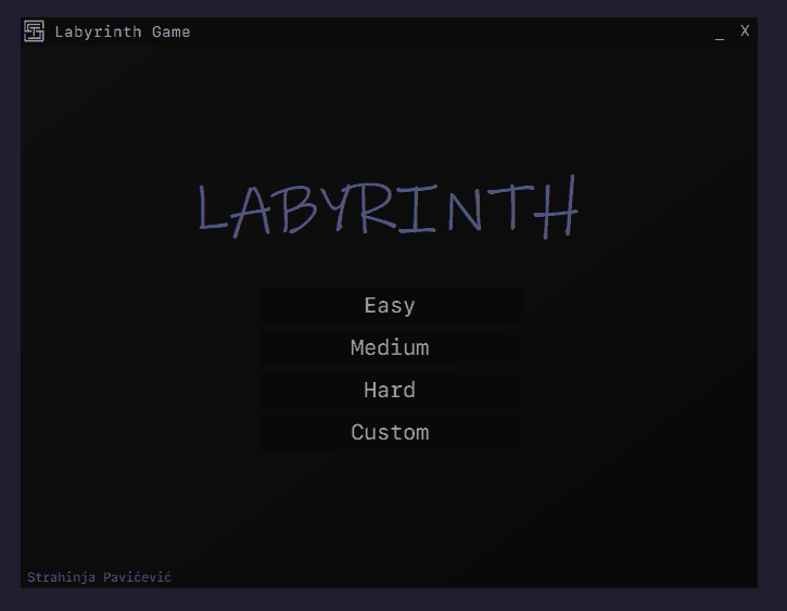 Labyrinth Game initial image